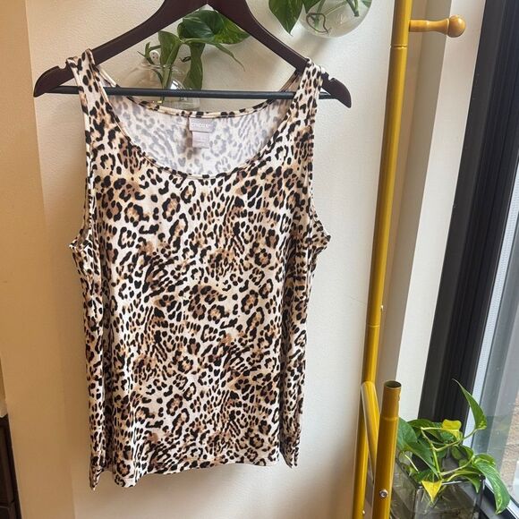 Chico's Animal Print Tank Top - Picture 1 of 6